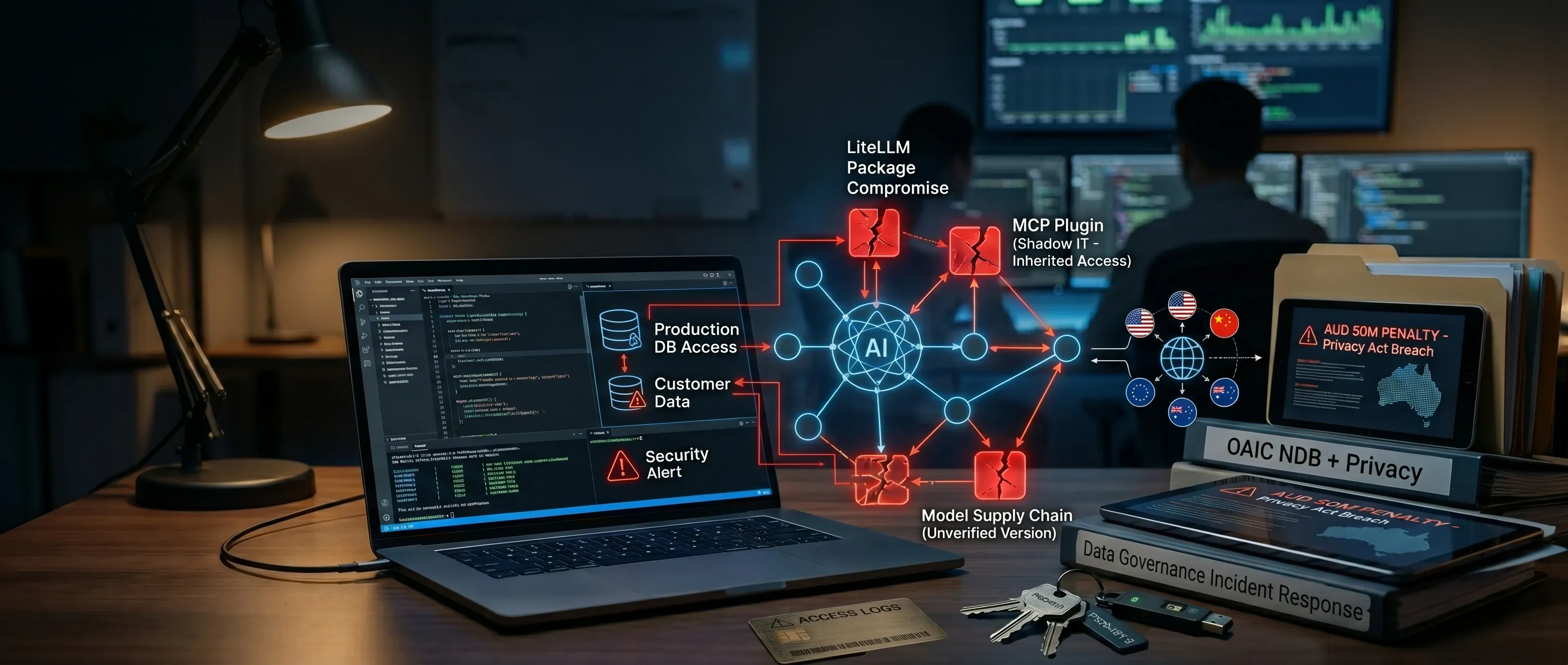 AI Supply Chain Attack Blog Post Illustration